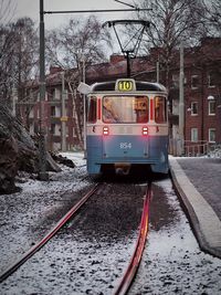 Train on railroad track