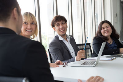 Group of people at home