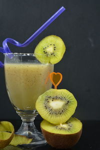 Close-up of drink on table