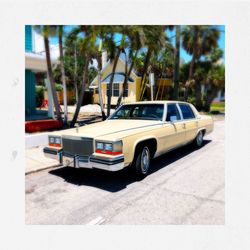 View of street and buildings in city