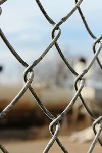 Close-up of chainlink fence