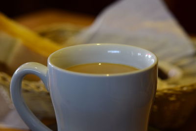 Close-up of coffee cup