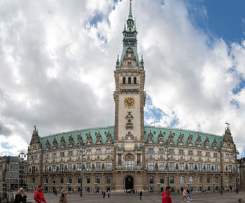 Low angle view of historic building against sky