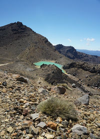 Scenic view of desert against sky