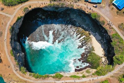 Aerial view of sea