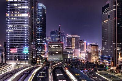 City street at night