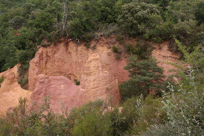 View of rock formation on landscape