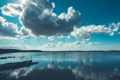 Scenic view of sea against sky