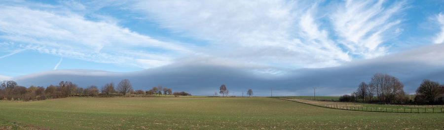 Panoramic view of landscape against sky