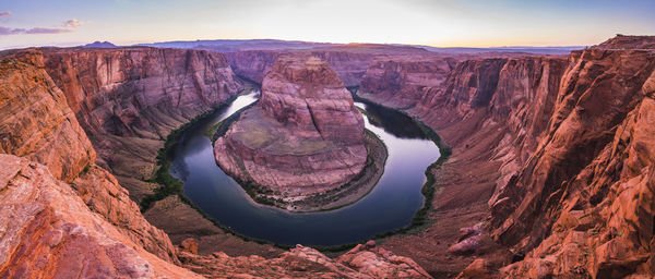 View of rock formations