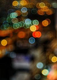 Defocused image of christmas lights