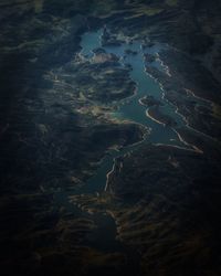 Aerial view of water