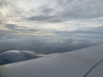 Airplane flying in sky