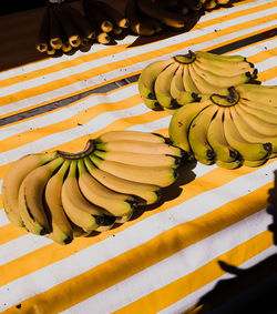 High angle view of fruits for sale in market