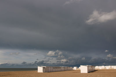Beach scene in knokke heist in belgium in summer