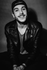 Portrait of smiling man sitting