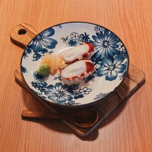 High angle view of breakfast in plate on table