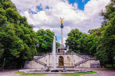View of historical building against cloudy sky