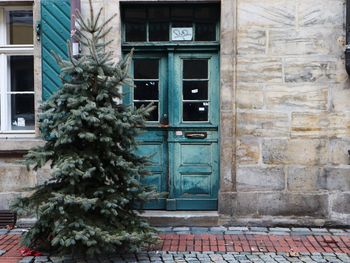 Exterior of house by building