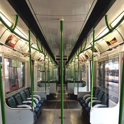 Interior of train