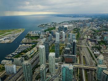 Aerial view of cityscape