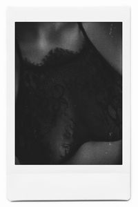 High angle view of reflection on mirror