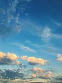 Low angle view of cloudscape