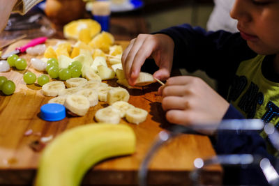 Close-up of hand holding food