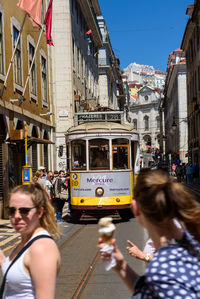 People on city street