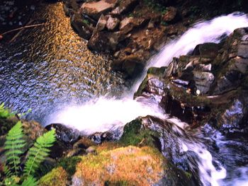 River flowing through rocks