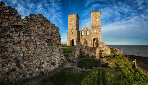 View of fort against sky