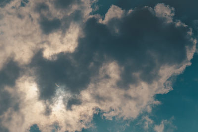 Low angle view of clouds in sky