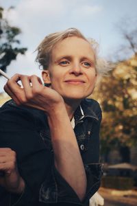 Portrait of a smiling young woman