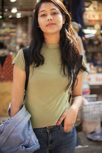 Portrait of a beautiful young woman