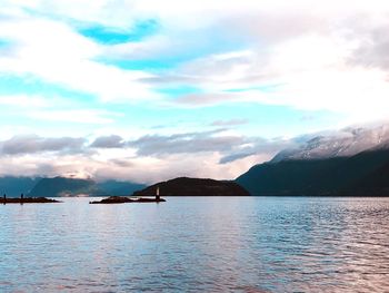 Scenic view of sea against sky