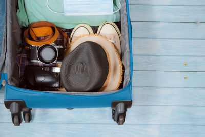 Low section of woman standing on street