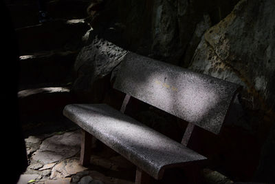 Close-up of abandoned room