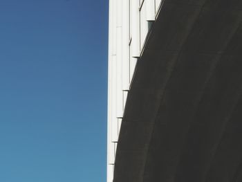 Low angle view of building against clear sky