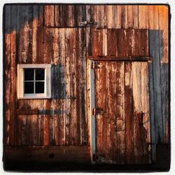 Close-up of wooden door