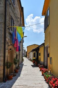 A street of trivento, a village of molise region, italy.