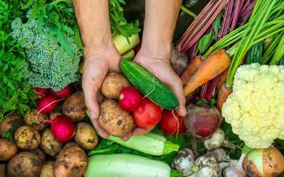 Full frame shot of vegetables