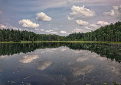 Scenic view of calm lake