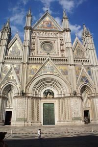 View of church against blue sky