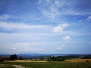 Scenic view of landscape against sky