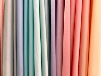 Full frame shot of colorful fabrics