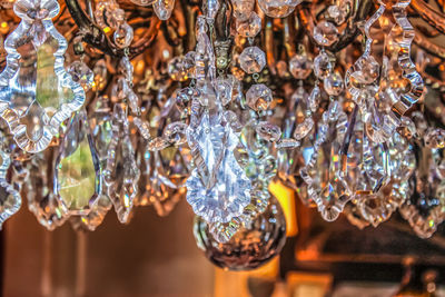 Close-up of chandelier