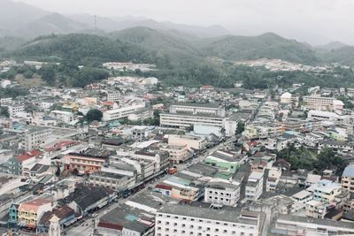 High angle view of cityscape