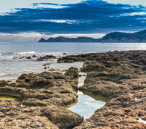 Scenic view of sea against sky