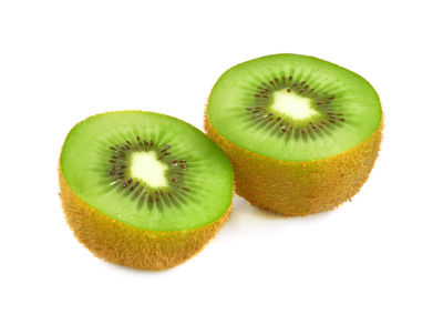 Close-up of fruits against white background