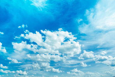 Low angle view of clouds in sky